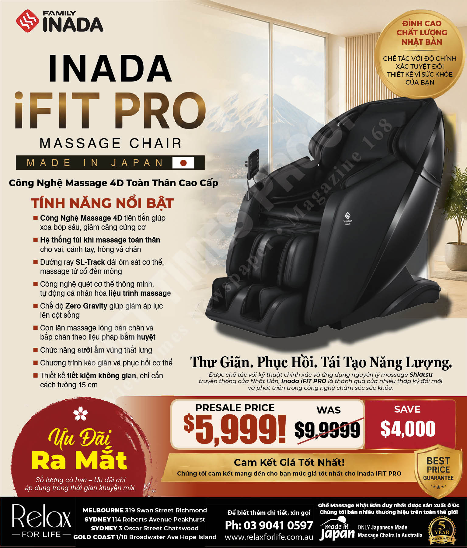 Relax For Life Japanese Massage Chairs