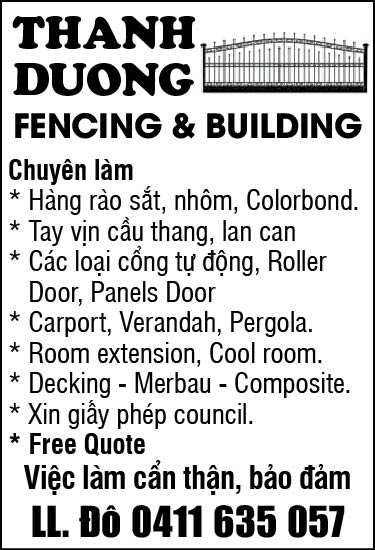 Thợ sắt  Hàng rào Carport Thanh Duong Fencing
